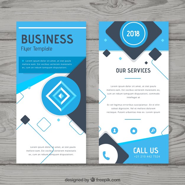 Modern business flyer template