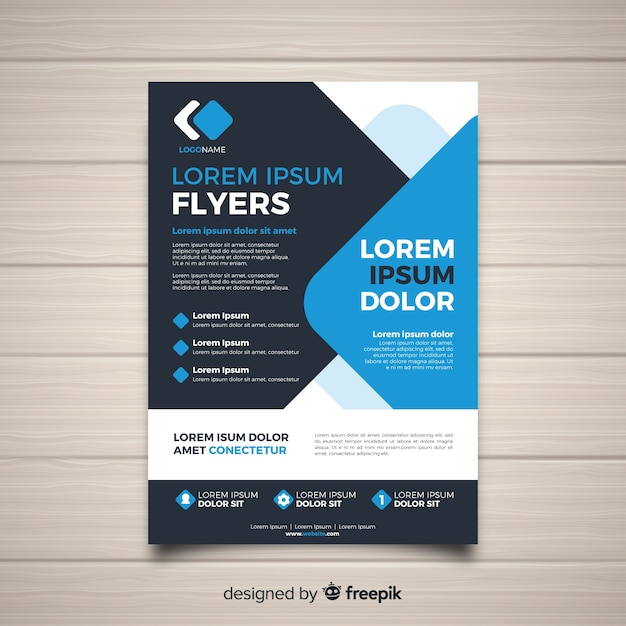 Free Vector modern business flyer template