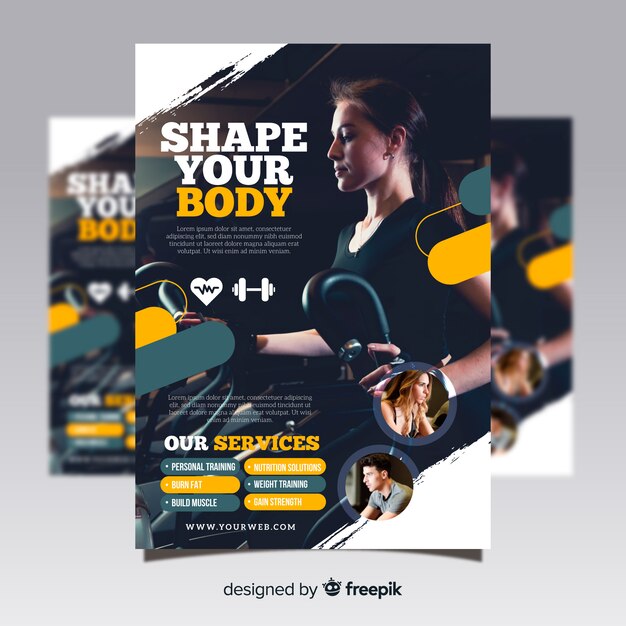 Modern business flyer template