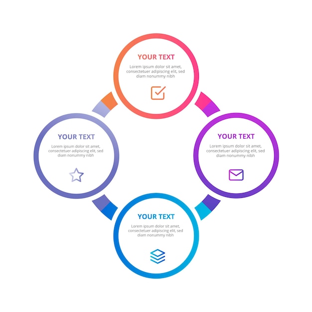 Modern business infographic template