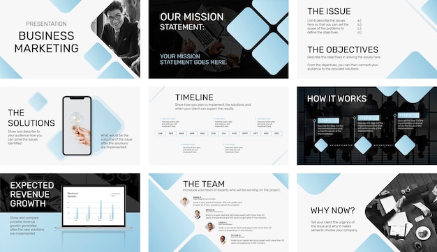 Modern business presentation template, corporate profile