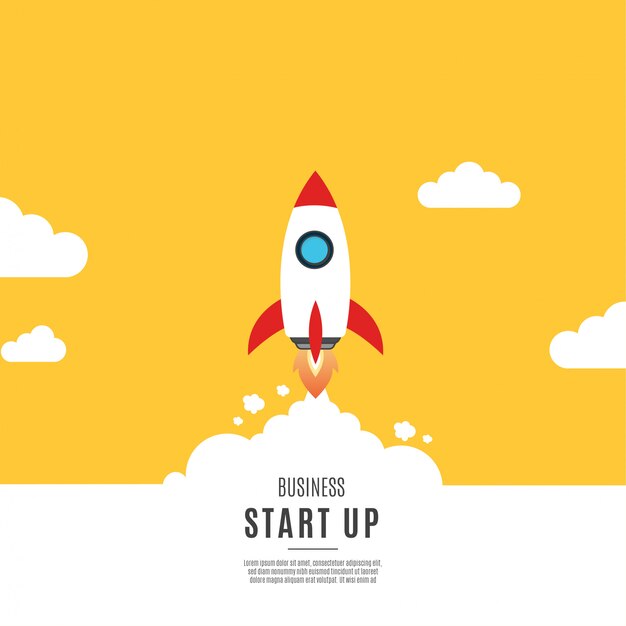 Modern business start up background