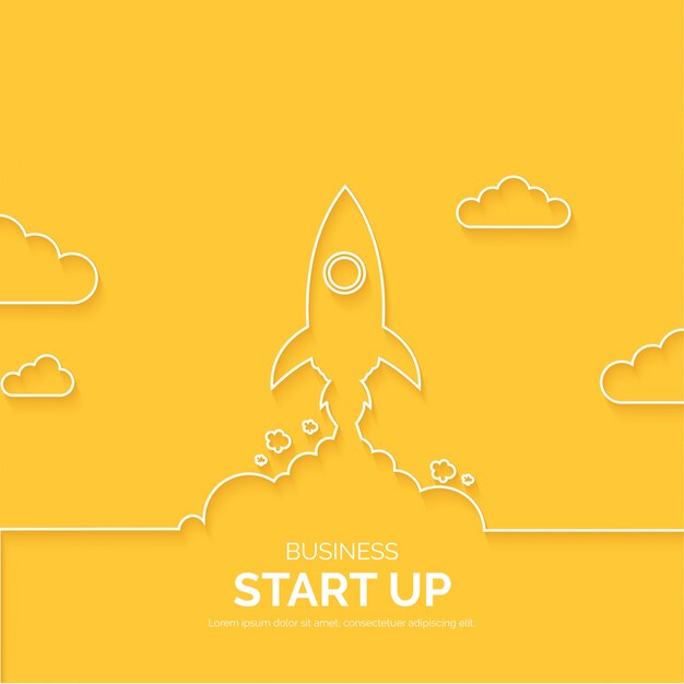 Modern Business Start up Lines Background