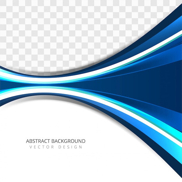 Modern colorful creative blue wave background