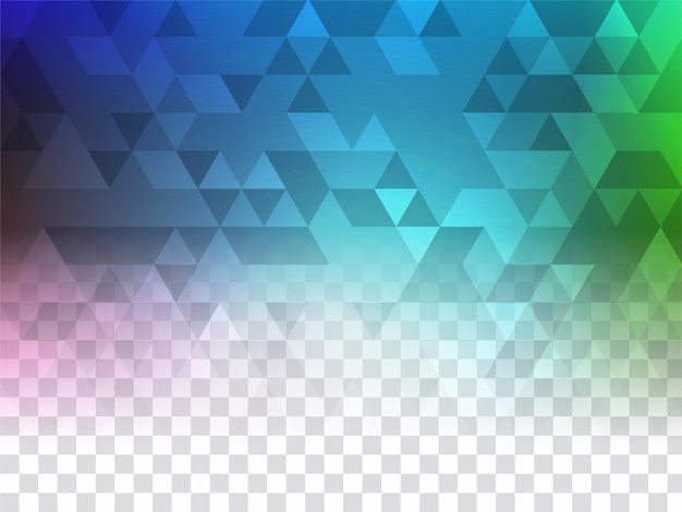 Modern colorful geometric transparent background