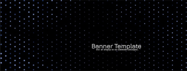 Modern colorful halftone dark banner