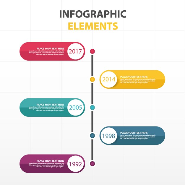 Modern colorful infographic template