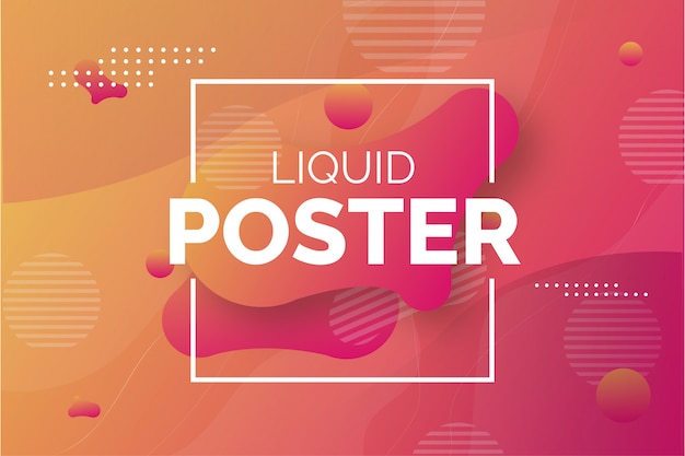 Modern colorful liquid background