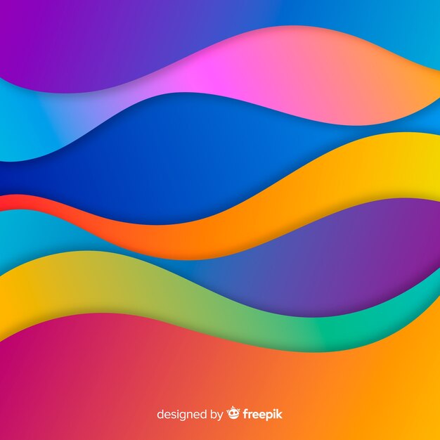 Modern colorful shaped background