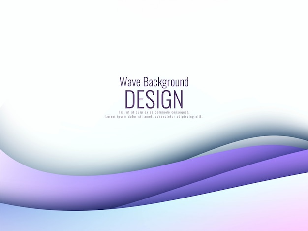 Modern colorful wavy background