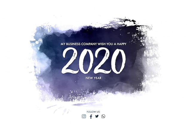 Modern Company Banner for Happy New year