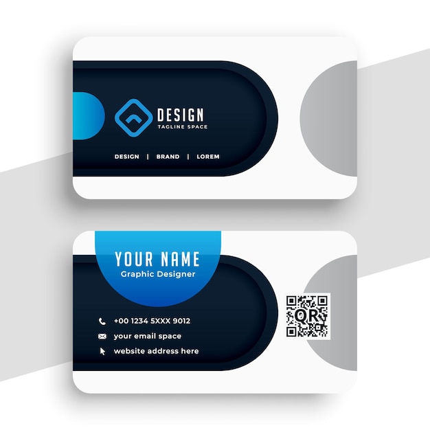 Modern company business card template