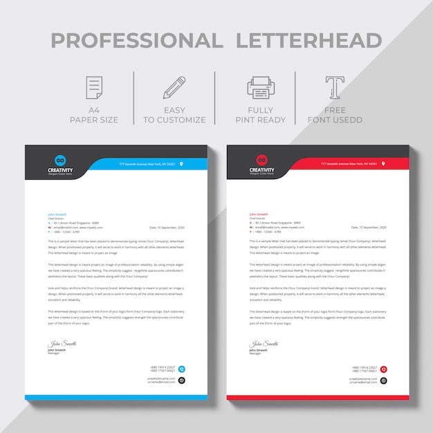  Modern company letterhead