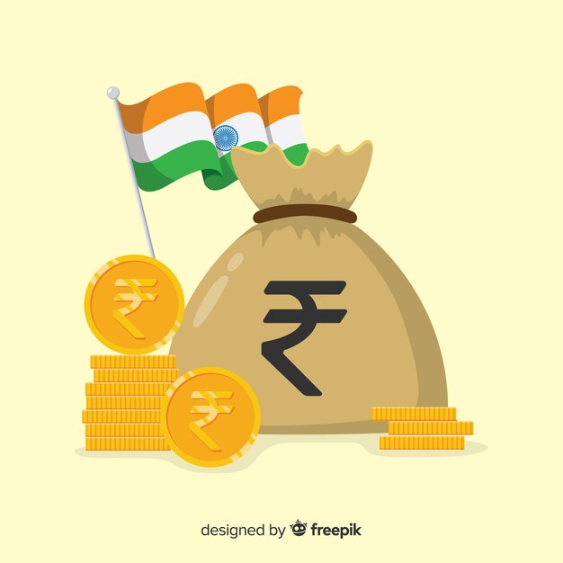 Modern composition of indian rupees