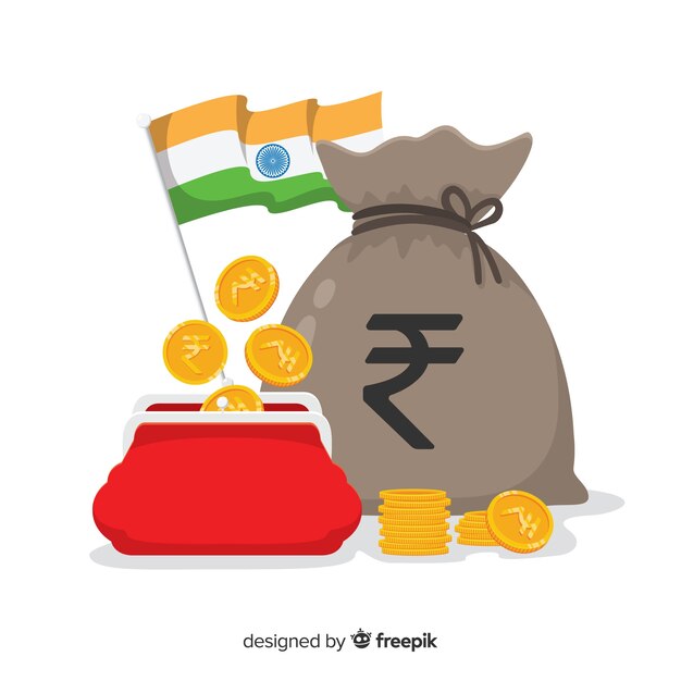 Modern composition of indian rupees