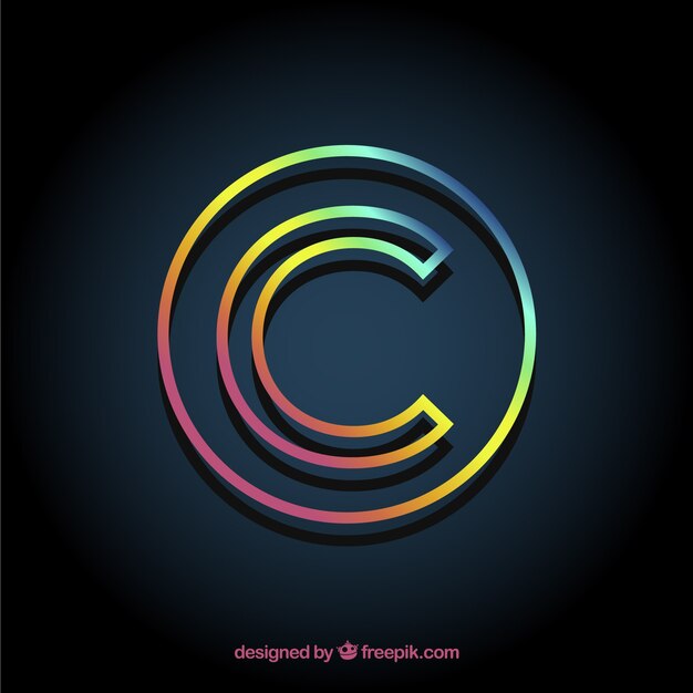 Modern copyright symbol