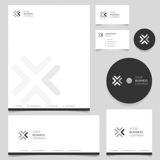 Modern corporate stationery