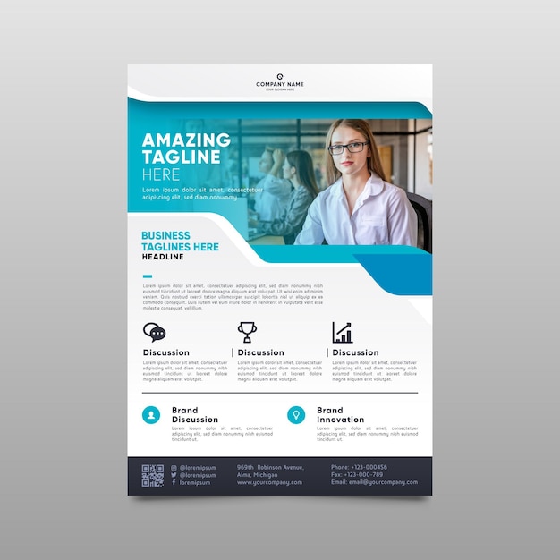 Modern corporative print template