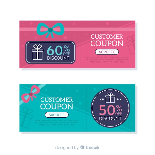 Modern coupon template