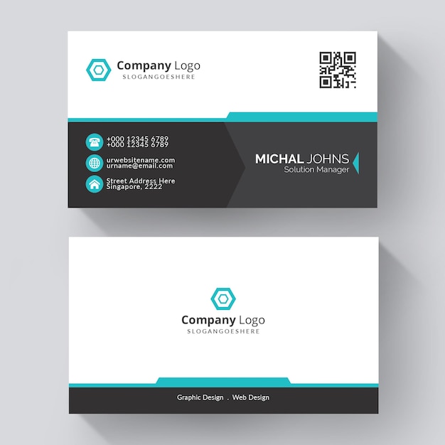 Free vector modern creative business card