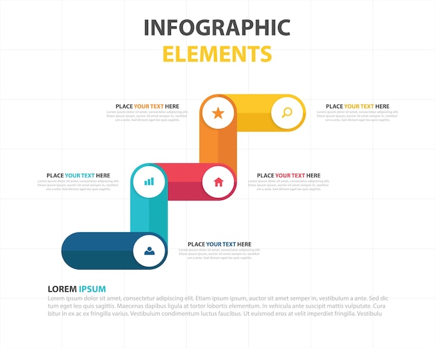 Modern creative business infographic template