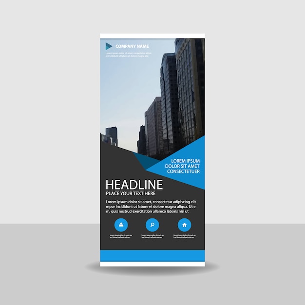 Modern creative roll up banner