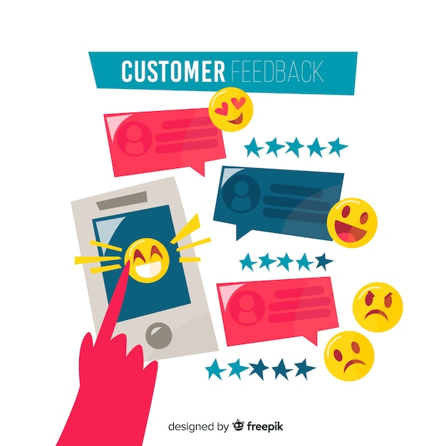 Free vector modern customer satisfaction design