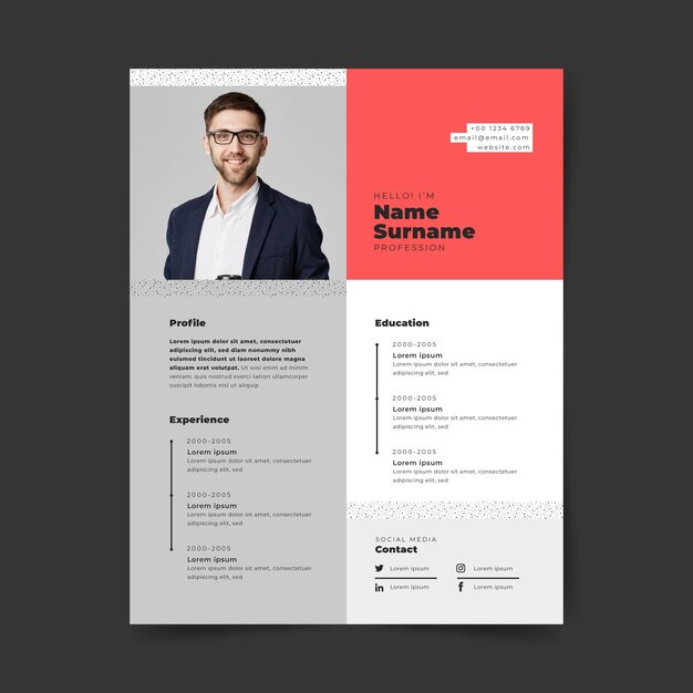 Modern cv template