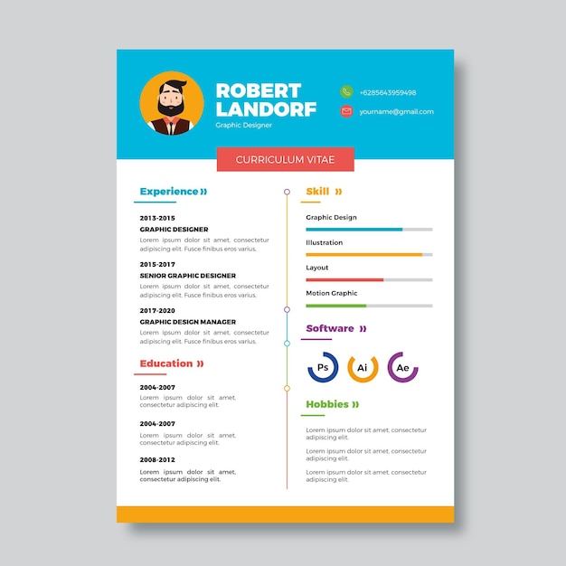 Modern cv template