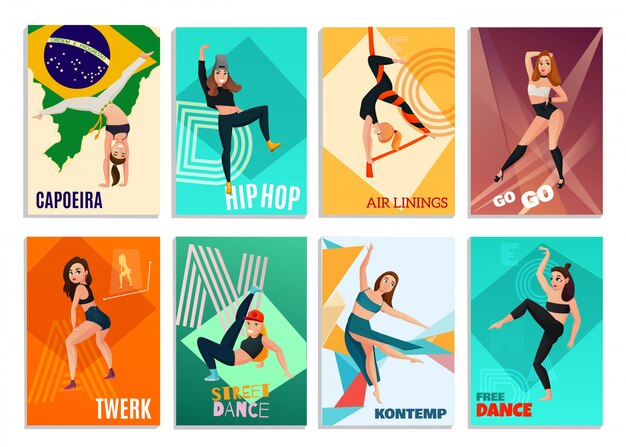 Modern Dances Cards