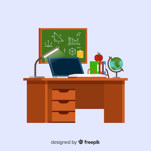 Free Vector modern education concept with flat design