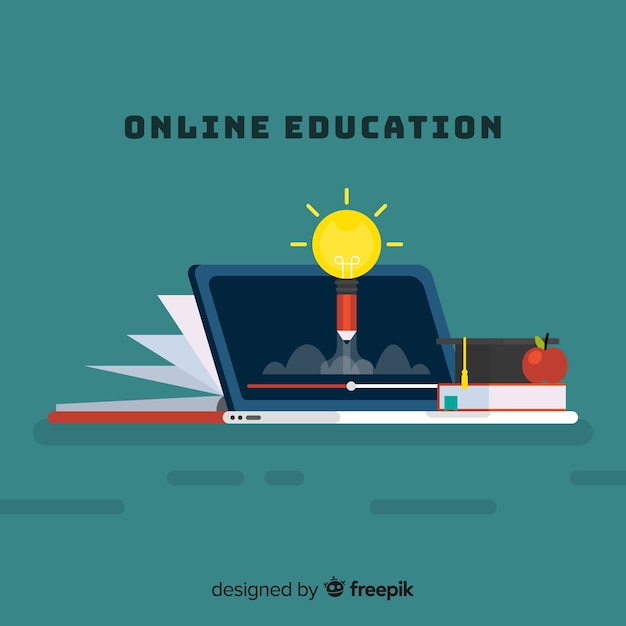 Free vector modern education concept with flat design