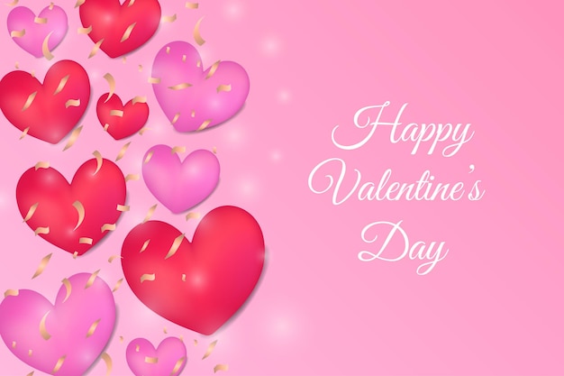 Free Vector modern elegant valentine's day background