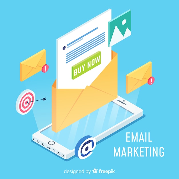 Free Vector modern email marketing concept