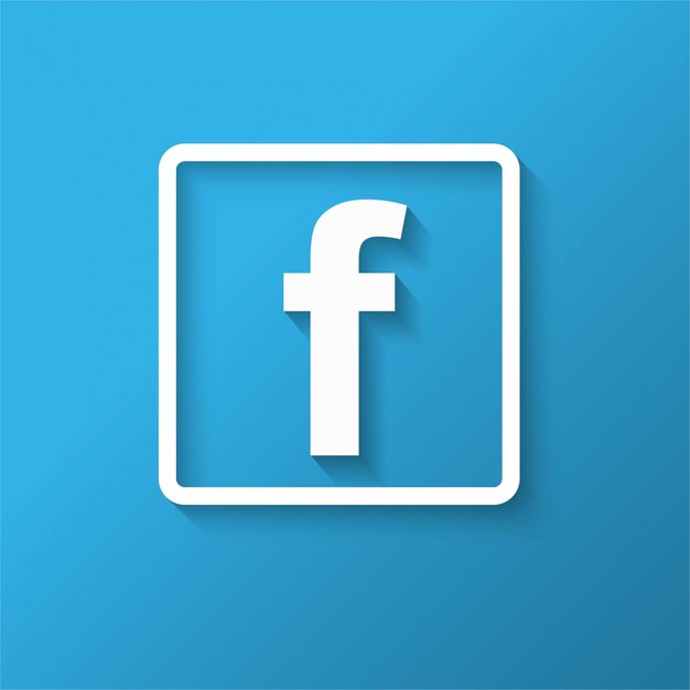 Modern facebook icon design