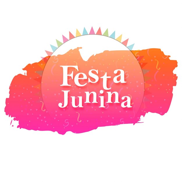 Modern festa junina design