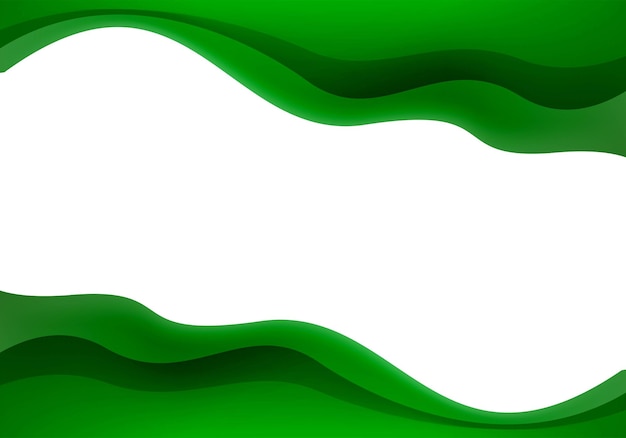 Modern flowing ripples green wave background