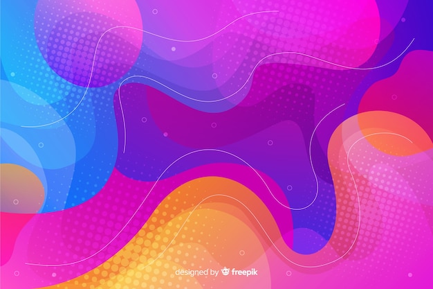 Modern fluid shapes background 