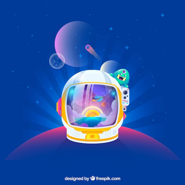 Free Vector modern galactic composition