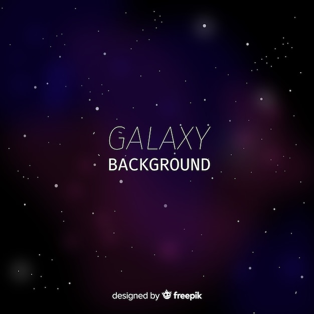 Free Vector modern galaxy background with colorful style