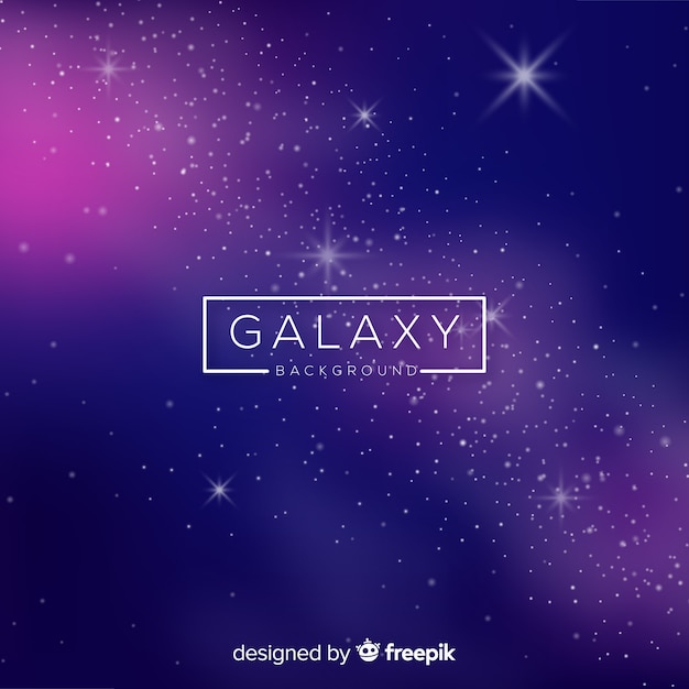 Modern galaxy background with realistic design