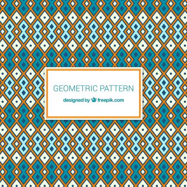 Modern geometric pattern with ethnic style