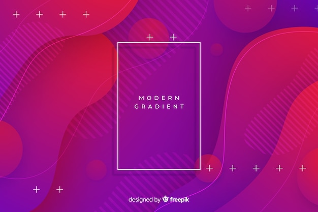 Modern gradient geometric shapes background