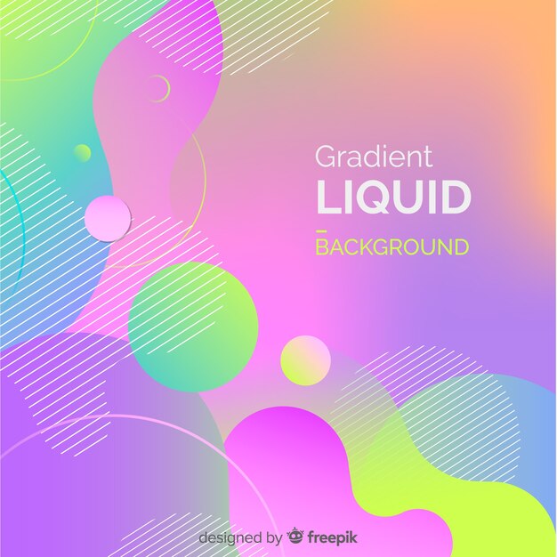 Modern gradient liquid background