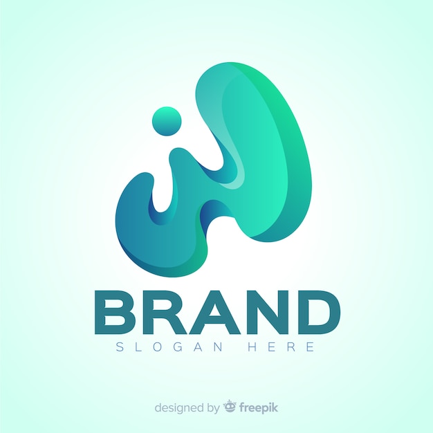 Free vector modern gradient social media logo