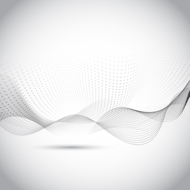 Modern gray abstract background with wavy shapes