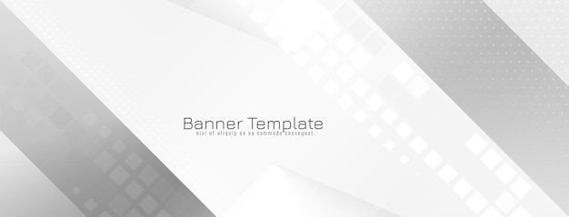 Modern gray color geometric concept glossy banner design