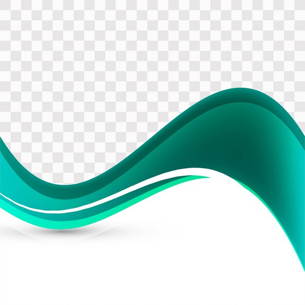 Modern green wavy background