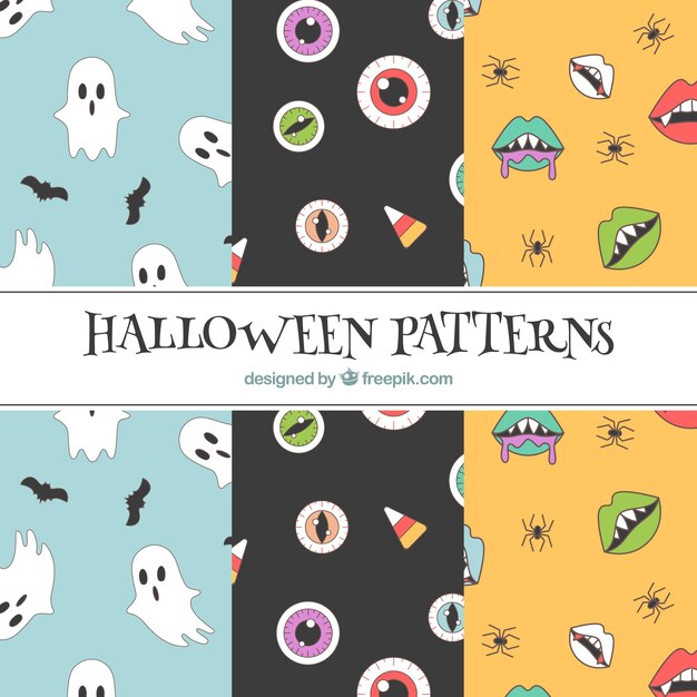 Modern halloween patterns