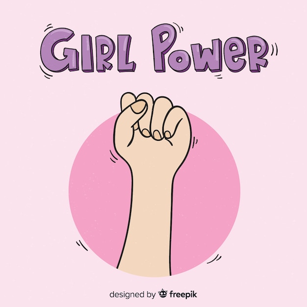 Free Vector modern hand drawn feminism concept